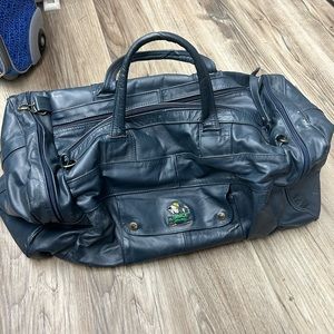 Vintage notre dame luggage bag